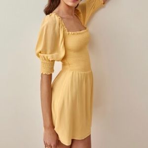 Reformation Elle Dress in Sunshine